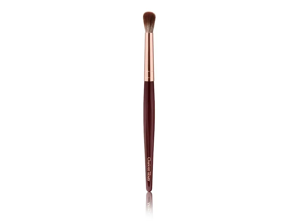 Charlotte's Eye Blender Brush is a fluffy brush for buffing out cream eyeshadow